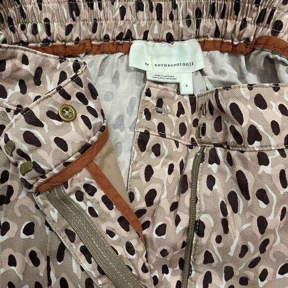 Anthropologie Maeve Isobel Pleated Wide-Leg Animal Print Pants Size Small - Picture 8 of 11